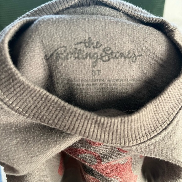 Toddler “The Rolling Stones” Gray Crewneck Sweater - Picture 2 of 2